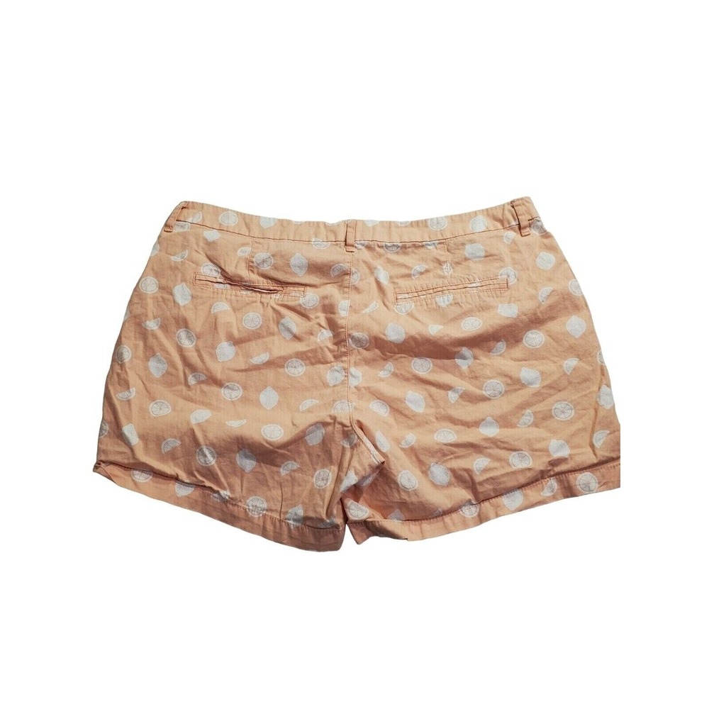 Old‎ Navy Shorts Size 16 Womens Orange White High Rise Everyday Short Style